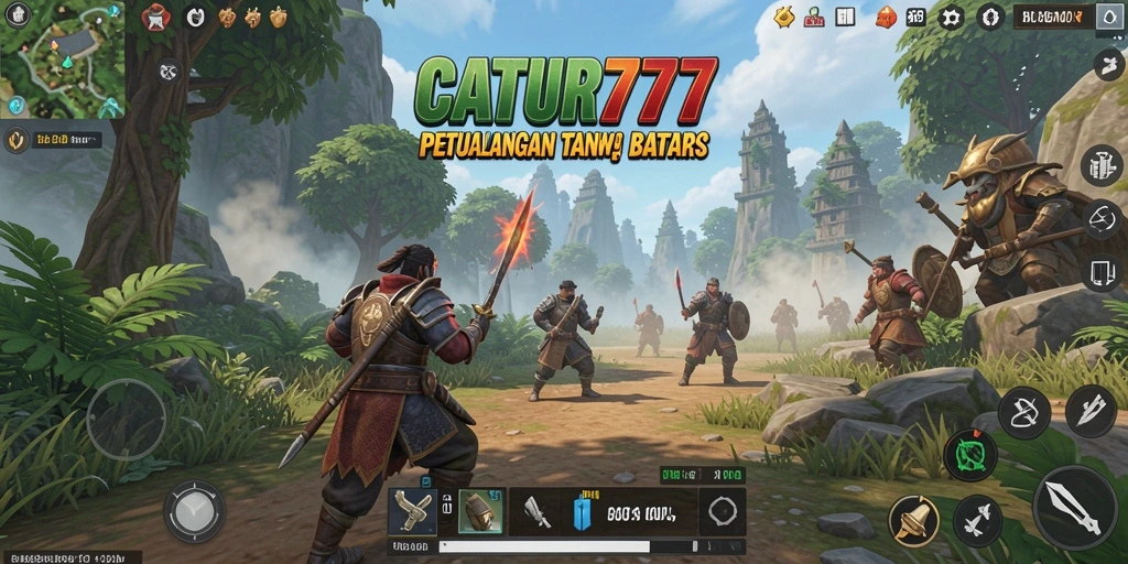 Tampilan permainan <strong>CATUR777</strong> yang menakjubkan dalam dunia terbuka.