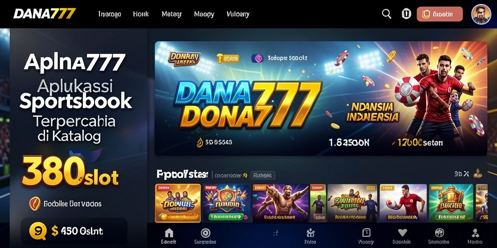 Tampilan gameplay menarik dari aplikasi Sportsbook DANA777.