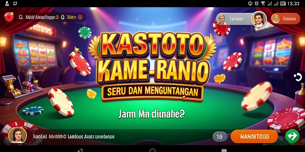 Tampilan gameplay KASTOTO yang menarik dan interaktif.