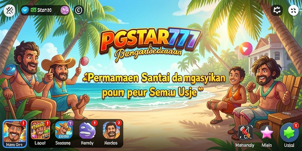 Screenshot utama PGSTAR777 yang menunjukkan keseruan gameplay.