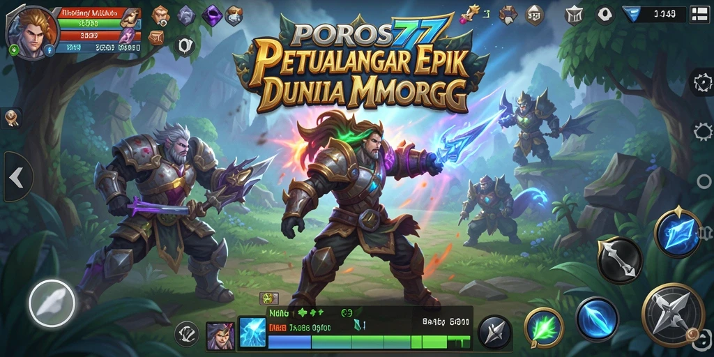 Tampilan gameplay POROS77 yang menakjubkan dan penuh aksi.