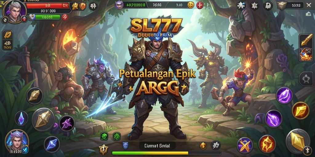 Screenshot menunjukkan pertempuran mendebarkan dalam SL777 dengan grafis yang menakjubkan.