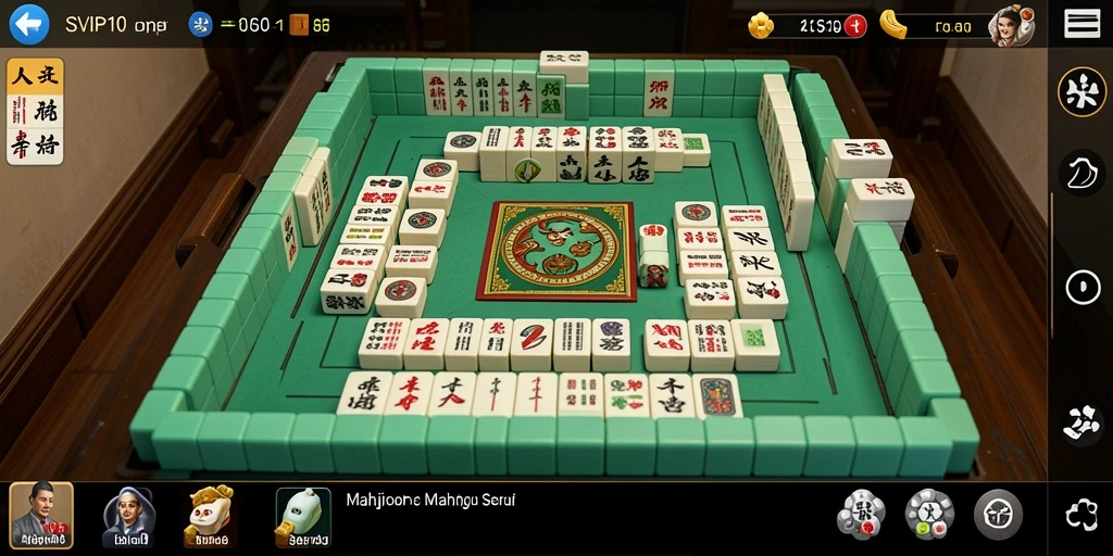 Tampilan gameplay <strong>SVIP10</strong> dengan grafik Mahjong yang menarik.